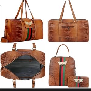 Queen Bee Tan Backpack & Duffle Bundle
